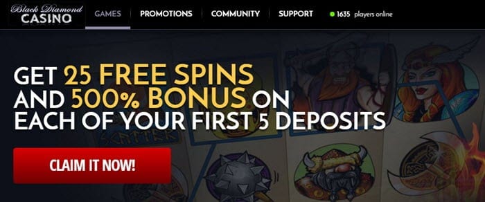 black diamond casino free coins