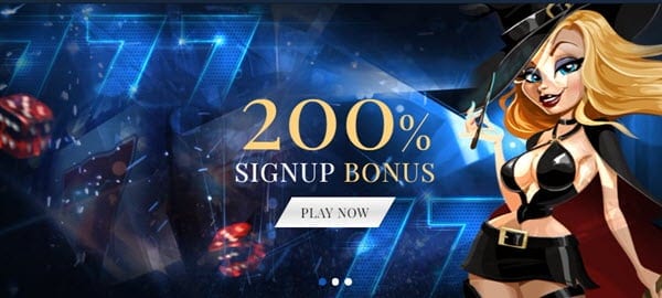 Exclusive Casino Welcome Bonus 200%