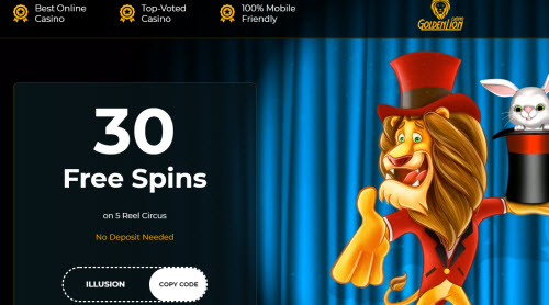 Golden Lion Casino free spins
