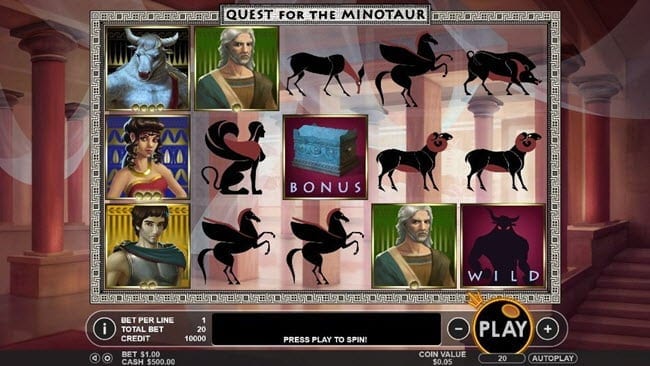 Quest for the Minotaur Slot