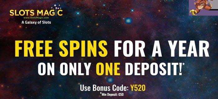 slots magic free spins for a year
